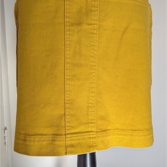 Tory Burch Colette India Gold Yellow Denim Skirt, sz 10 - Picture 10 of 13